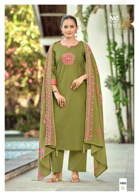 Woodee haseen 3pcs wholesale kurti shop